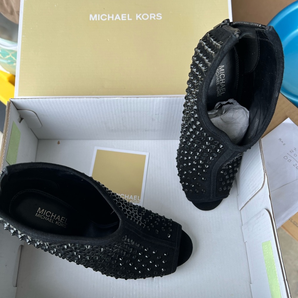 Michael Kors Black Suede with studs